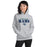 Woman wearing Cypress Ridge High School Rams Sport Heather Classic Unisex Hoodie 017