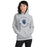 Woman wearing Cypress Ridge High School Rams Sport Heather Classic Unisex Hoodie 201