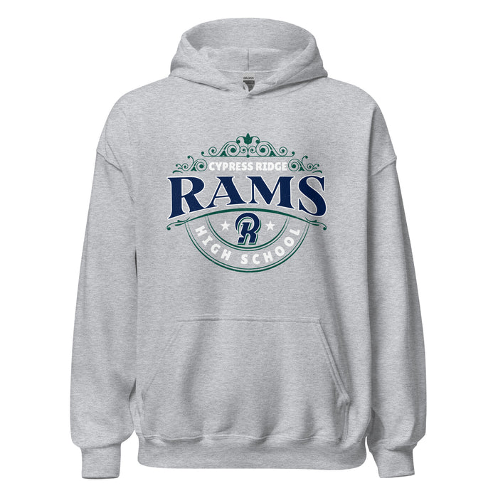 Cypress Ridge High School Rams Sport Heather Classic Unisex Hoodie 211