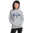 Woman wearing Cypress Ridge High School Rams Sport Heather Classic Unisex Hoodie 211
