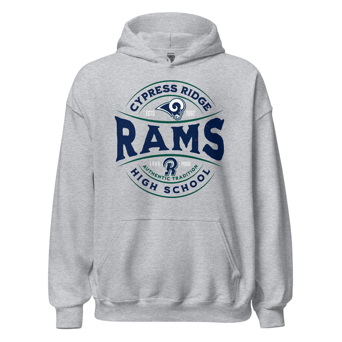 Cypress Ridge High School Rams Sport Heather Classic Unisex Hoodie 218