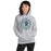 Woman wearing Cypress Ridge High School Rams Sport Heather Classic Unisex Hoodie 227