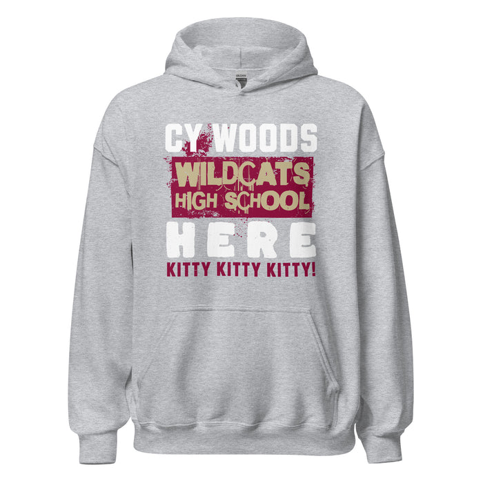 Cypress Woods High School Wildcats Heather Grey Classic Unisex Hoodie 231