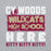 Close-up view of Cypress Woods High School Wildcats Heather Grey Classic Unisex Hoodie 231