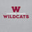 Close-up view of Cypress Woods High School Wildcats Heather Grey Classic Unisex Hoodie 233