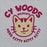 Close-up view of Cypress Woods High School Wildcats Heather Grey Classic Unisex Hoodie 228