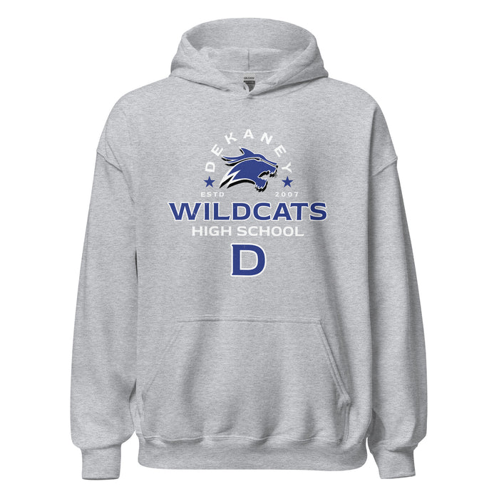 Dekaney High School Wildcats Heather Grey Classic Unisex Hoodie 222