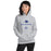 Woman wearing Dekaney High School Wildcats Heather Grey Classic Unisex Hoodie 222
