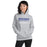 Woman wearing Dekaney High School Wildcats Heather Grey Classic Unisex Hoodie 024