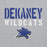 Close-up view of Dekaney High School Wildcats Heather Grey Classic Unisex Hoodie 017