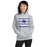 Woman wearing Dekaney High School Wildcats Heather Grey Classic Unisex Hoodie 235