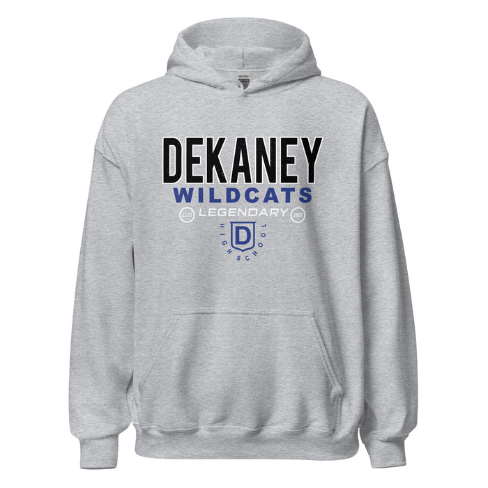 Dekaney High School Wildcats Heather Grey Classic Unisex Hoodie 003