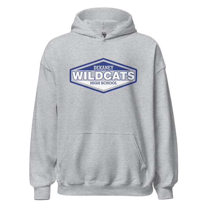 Dekaney High School Wildcats Heather Grey Classic Unisex Hoodie 009