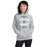 Woman wearing Flower Mound High School Jaguars Sport Grey Classic Unisex Hoodie 210
