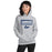 Woman wearing Flower Mound High School Jaguars Sport Grey Classic Unisex Hoodie 049