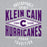 Close-up view of Klein Cain High School Hurricanes Sport Grey Classic Unisex Hoodie 210