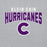 Close-up view of Klein Cain High School Hurricanes Sport Grey Classic Unisex Hoodie 234