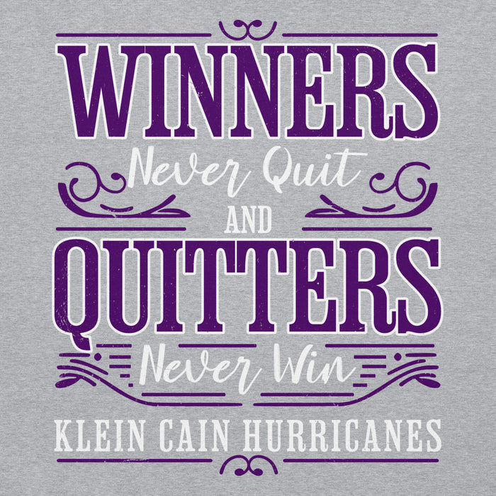 Close-up view of Klein Cain High School Hurricanes Sport Grey Classic Unisex Hoodie 237