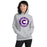 Woman wearing Klein Cain High School Hurricanes Sport Grey Classic Unisex Hoodie 216