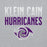 Close-up view of Klein Cain High School Hurricanes Sport Grey Classic Unisex Hoodie 024