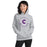 Woman wearing Klein Cain High School Hurricanes Sport Grey Classic Unisex Hoodie 201