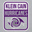 Close-up view of Klein Cain High School Hurricanes Sport Grey Classic Unisex Hoodie 001