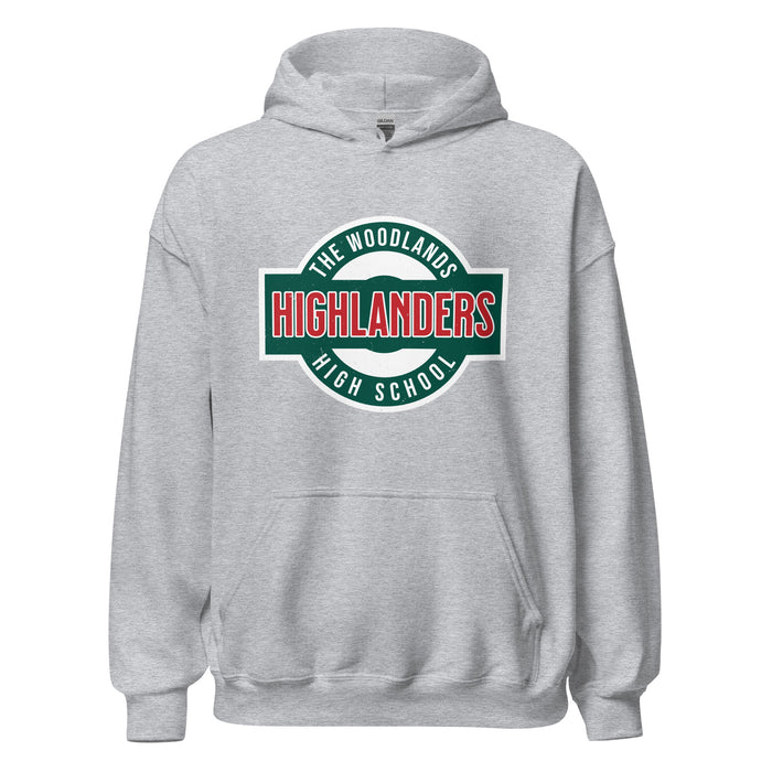 The Woodlands High School Highlanders Sport Grey Classic Unisex Hoodie 011
