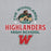 Close-up view of The Woodlands High School Highlanders Sport Grey Classic Unisex Hoodie 222
