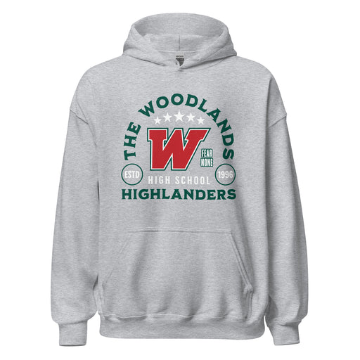 The Woodlands High School Highlanders Sport Grey Classic Unisex Hoodie 208