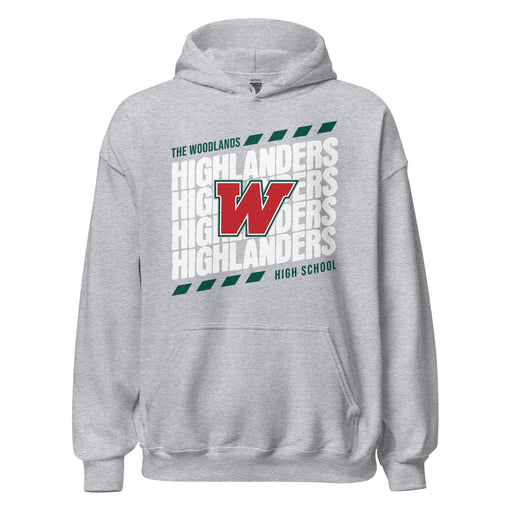 The Woodlands High School Highlanders Sport Grey Classic Unisex Hoodie 223