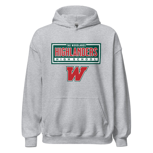 The Woodlands High School Highlanders Sport Grey Classic Unisex Hoodie 049