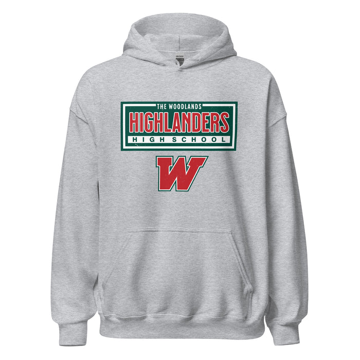 The Woodlands High School Highlanders Sport Grey Classic Unisex Hoodie 049