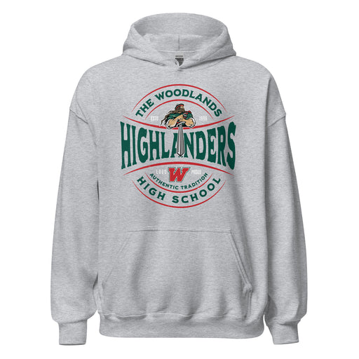 The Woodlands High School Highlanders Sport Grey Classic Unisex Hoodie 218