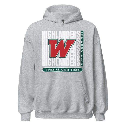 The Woodlands High School Highlanders Sport Grey Classic Unisex Hoodie 235