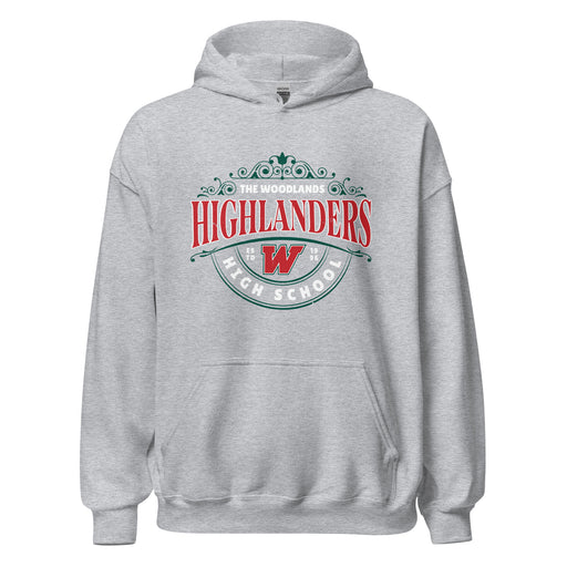 The Woodlands High School Highlanders Sport Grey Classic Unisex Hoodie 211