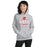 Woman wearing Katy High School Tigers Sport Grey Classic Unisex Hoodie 217
