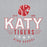 Close-up view of Katy High School Tigers Sport Grey Classic Unisex Hoodie 217