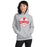 Woman wearing Katy High School Tigers Sport Grey Classic Unisex Hoodie 209