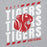 Close-up view of Katy High School Tigers Sport Grey Classic Unisex Hoodie 223