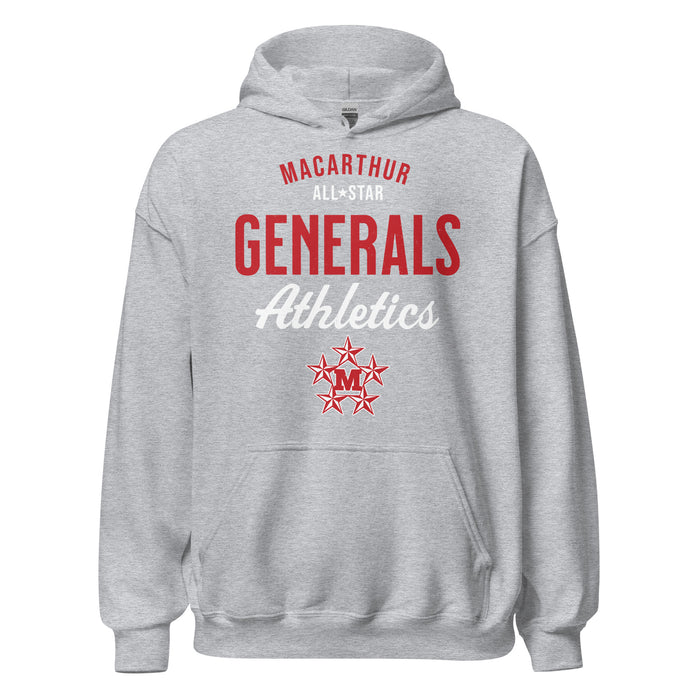 MacArthur High School Generals Grey Classic Unisex Hoodie 034