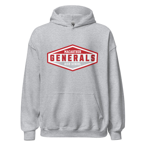 MacArthur High School Generals Grey Classic Unisex Hoodie 009