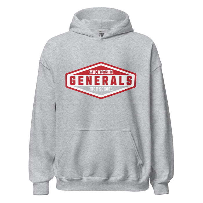 MacArthur High School Generals Grey Classic Unisex Hoodie 009