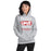 Woman wearing MacArthur High School Generals Grey Classic Unisex Hoodie 240
