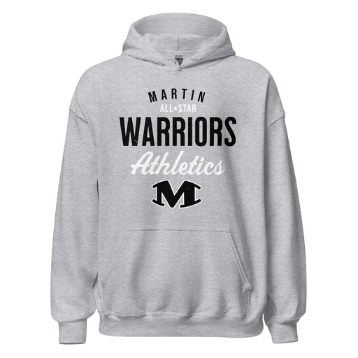 Martin High School Warriors Grey Classic Unisex Hoodie 034