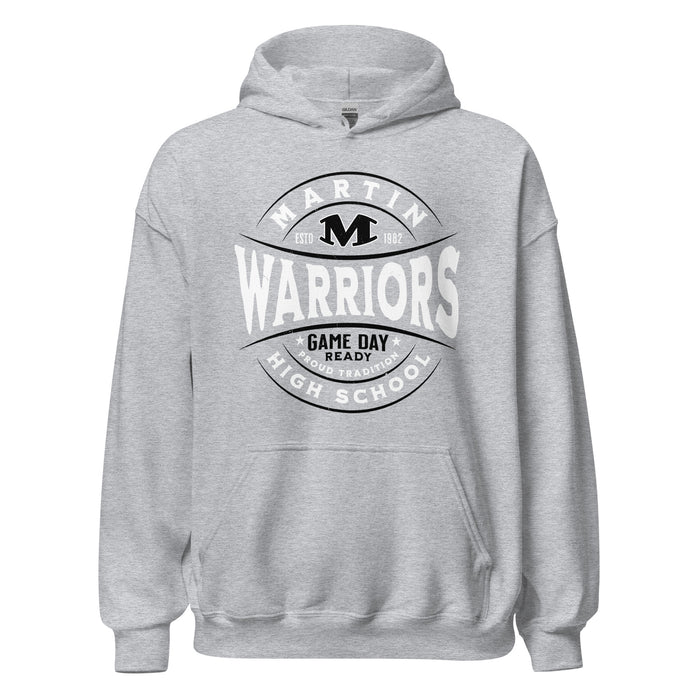Martin High School Warriors Grey Classic Unisex Hoodie 218