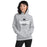 Woman wearing Martin High School Warriors Grey Classic Unisex Hoodie 218