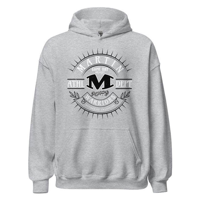 Martin High School Warriors Grey Classic Unisex Hoodie 201