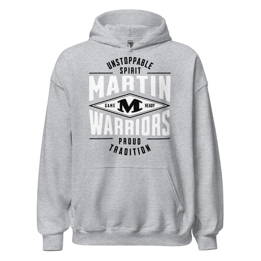 Martin High School Warriors Grey Classic Unisex Hoodie 210