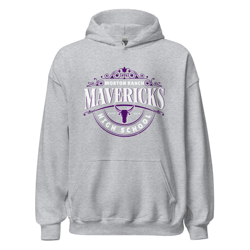 Morton Ranch High School Mavericks Grey Classic Unisex Hoodie 211