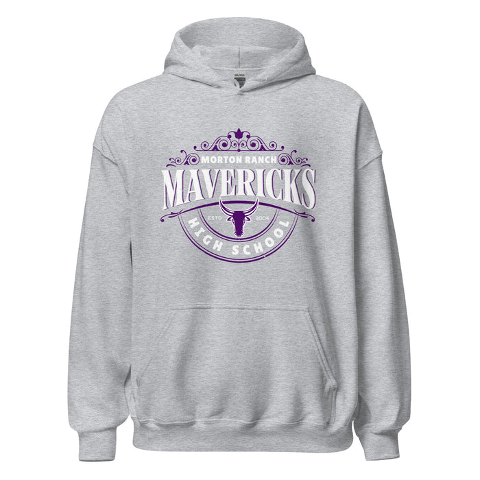 Morton Ranch High School Mavericks Grey Classic Unisex Hoodie 211